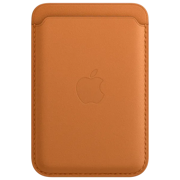 Чехол-бумажник Apple iPhone 12 - 14 All Apple/ MagSafe/ Кожа/ Золотистый Коричневый photo 1 Чехол-бумажник Apple iPhone 12 - 14 All Apple/ MagSafe/ Кожа/ Золотистый Коричневый photo 1
