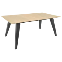 Masă de bucătărie extensibilă DecoPrim Roswell MDF/ Beige