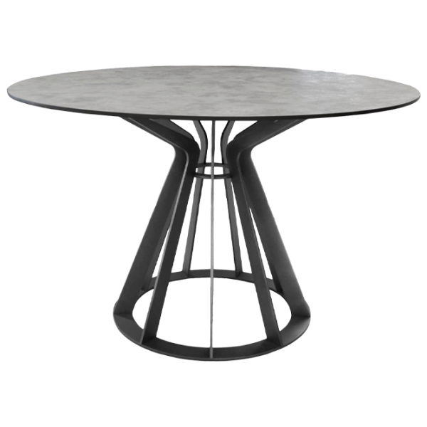 Masă de bucătărie DecoPrim Gloria HPL/ Black photo 1