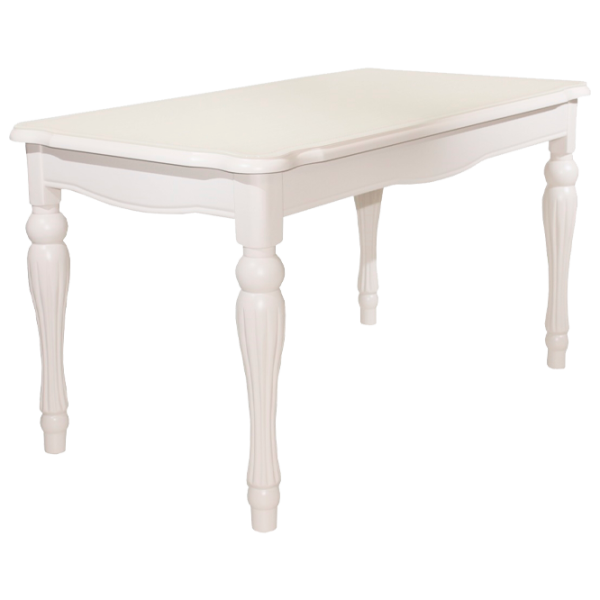 Masă de bucătărie DecoPrim H2027 Lemn, sticlă/ White photo 1 Masă de bucătărie DecoPrim H2027 Lemn, sticlă/ White photo 1