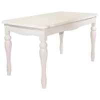 Masă de bucătărie DecoPrim H2027 Lemn, sticlă/ White