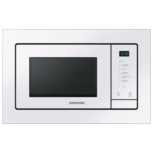 Cuptor cu microunde Samsung MS23A7118AW/ BW Încorporabil/ 800 W/ White photo 1
