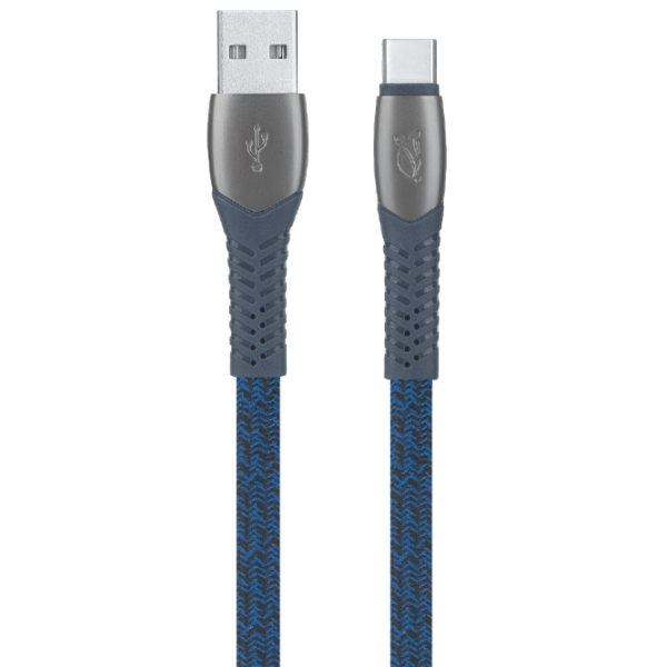 Кабель для телефона PS6102 RivaCase USB Type-A + USB Type-C 1.2 м/ Синий photo 1