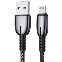 Кабель для телефона A19 Jellico USB Type-A + Lightning 1 м/ Серый