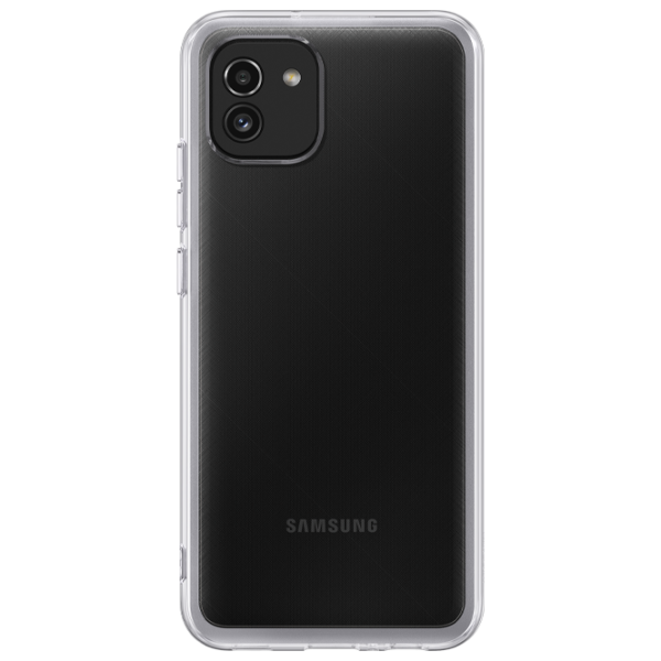 Чехол для смартфона Samsung Galaxy A03 Samsung/ Back/ TPU/ Прозрачный photo 1 Чехол для смартфона Samsung Galaxy A03 Samsung/ Back/ TPU/ Прозрачный photo 1
