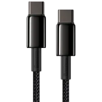 Кабель для телефона Tungsten Gold Baseus USB Type-C + USB Type-C 1 м/ Черный