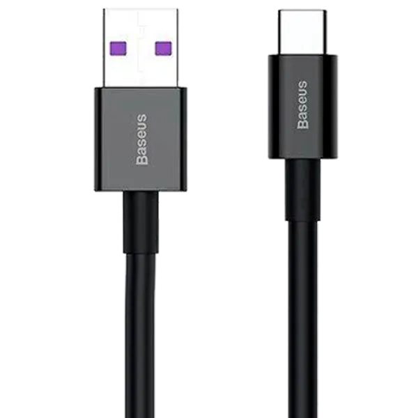 Кабель для телефона CATYS-01 Baseus USB Type-A + USB Type-C 1 м/ Черный photo 1