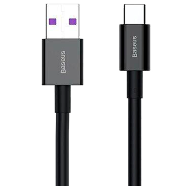Кабель для телефона CATYS-01 Baseus USB Type-A + USB Type-C 1 м/ Черный photo 1