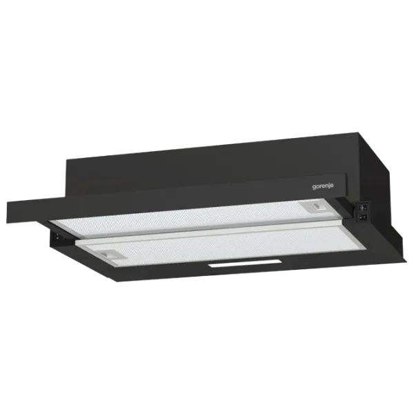 Вытяжка Gorenje TH 60E3 B Телескопическая/ Черный/ Серый photo 1