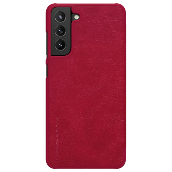 Husă pentru smartphone Samsung Galaxy S21 FE Nillkin/ Flip Cover/ Piele/ Red photo 1