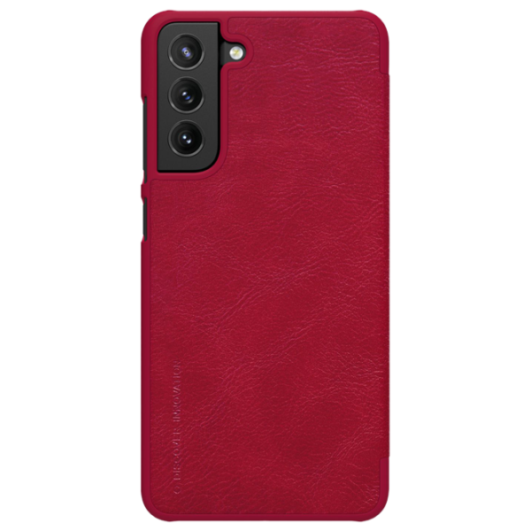 Husă pentru smartphone Samsung Galaxy S21 FE Nillkin/ Flip Cover/ Piele/ Red photo 1