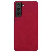 Husă pentru smartphone Samsung Galaxy S21 FE Nillkin/ Flip Cover/ Piele/ Red
