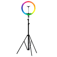 Кольцевая лампа Lovely Stream Selfie Ring RGB 450 мм Черный