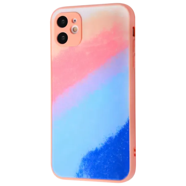 Husă pentru smartphone Apple iPhone 11 WAVE/ Back/ TPU/ Blue Pink photo 1