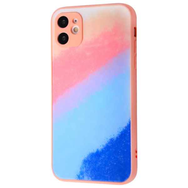 Husă pentru smartphone Apple iPhone 11 WAVE/ Back/ TPU/ Blue Pink photo 1