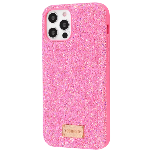 Чехол для смартфона Apple iPhone 12/ 12 Pro ONEGIF/ Back/ TPU/ PC/ Glitter Розовый photo 1