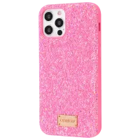Чехол для смартфона Apple iPhone 12/ 12 Pro ONEGIF/ Back/ TPU/ PC/ Glitter Розовый