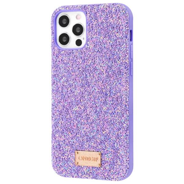 Чехол для смартфона Apple iPhone 12/ 12 Pro ONEGIF/ Back/ TPU/ PC/ Glitter Пурпурный photo 1