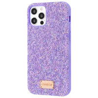Чехол для смартфона Apple iPhone 12/ 12 Pro ONEGIF/ Back/ TPU/ PC/ Glitter Пурпурный