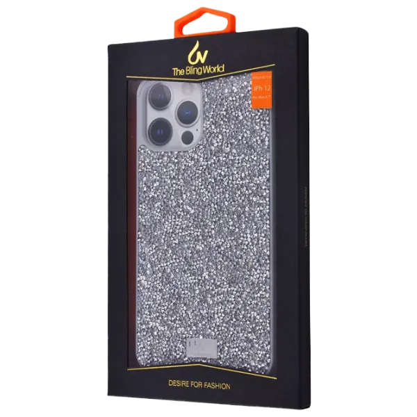 Husă pentru smartphone Apple iPhone 12 Pro Max Bling World/ Back/ TPU/ Silver photo 1
