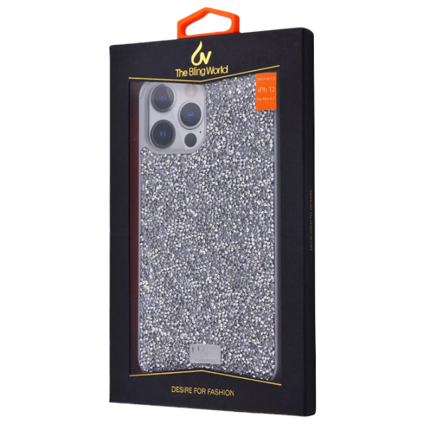 Husă pentru smartphone Apple iPhone 12 Pro Max Bling World/ Back/ TPU/ Silver photo 1