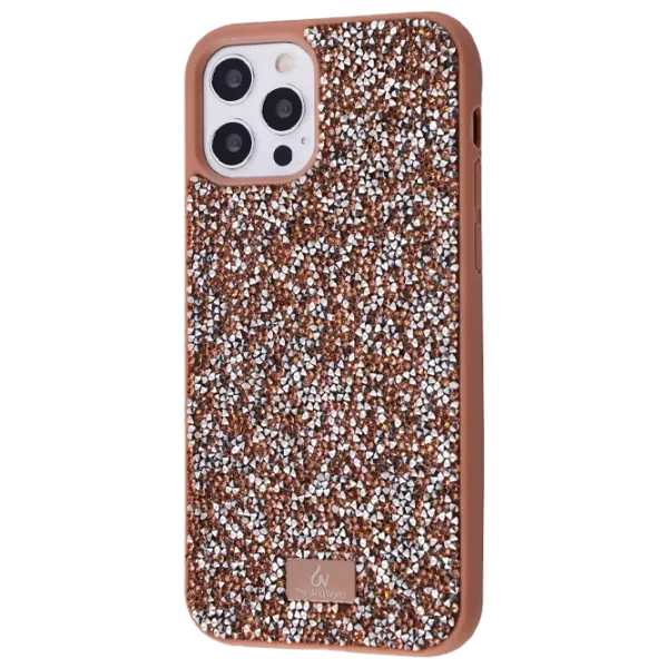 Husă pentru smartphone Apple iPhone 12/ 12 Pro Bling World/ Back/ TPU/ Rose Gold photo 1