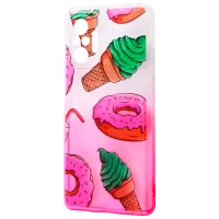 Husă pentru smartphone Xiaomi Redmi Note 10 Pro WAVE/ Back/ TPU/ Pink White