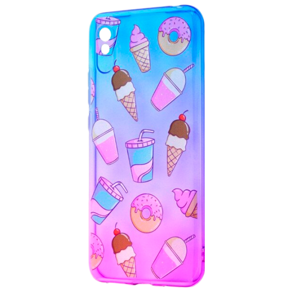 Чехол для смартфона Xiaomi Redmi 9A WAVE/ Back/ TPU/ Розовый Синий photo 1