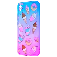 Husă pentru smartphone Xiaomi Redmi 9A WAVE/ Back/ TPU/ Pink Blue