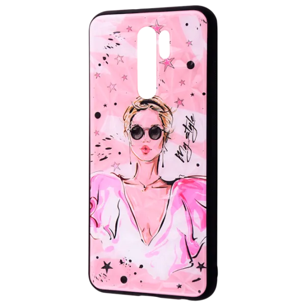 Чехол для смартфона Xiaomi Redmi 9 WAVE/ Back/ PC/ TPU/ Черный Розовый photo 1