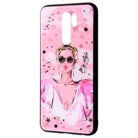 Husă pentru smartphone Xiaomi Redmi 9 WAVE/ Back/ PC/ TPU/ Black Pink