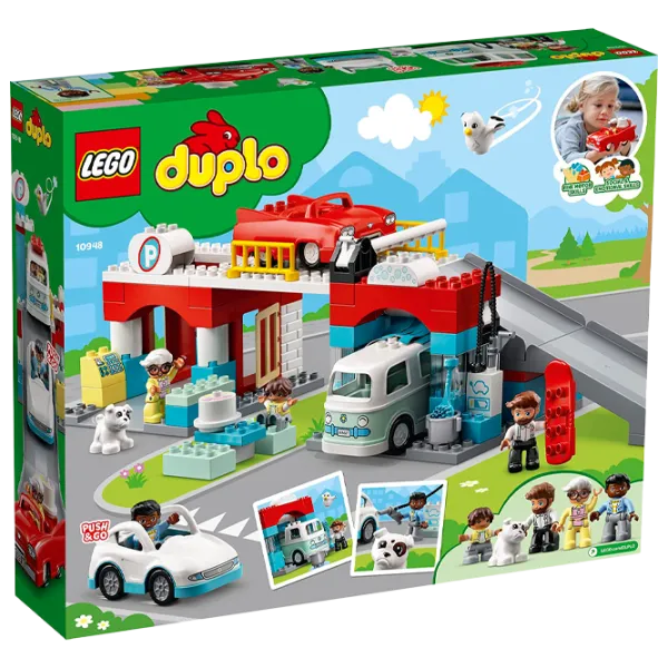 Детский конструктор LEGO Parking Garage and Car Wash Автомойка и гараж/ Серый photo 1