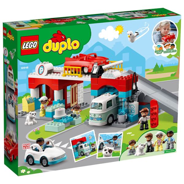 Детский конструктор LEGO Parking Garage and Car Wash Автомойка и гараж/ Серый photo 1