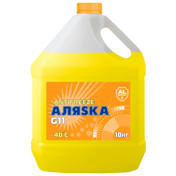 Антифриз Alaska New Formula 49584 10 л Желтый photo 1