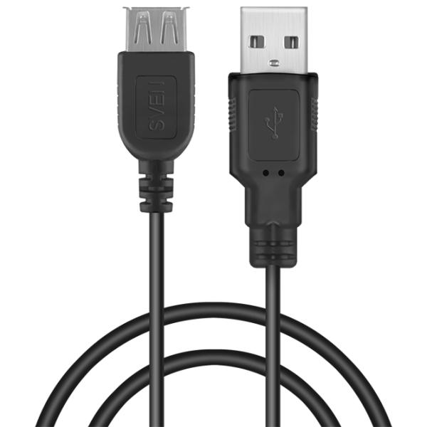 Кабель данных Sven USB Type-A + USB 2.0 1.8 м/ Черный photo 1 Кабель данных Sven USB Type-A + USB 2.0 1.8 м/ Черный photo 1