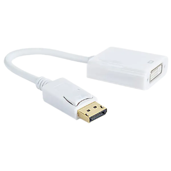 Кабель видео Gembird DisplayPort + DVI 0.1 м/ Белый photo 1 Кабель видео Gembird DisplayPort + DVI 0.1 м/ Белый photo 1