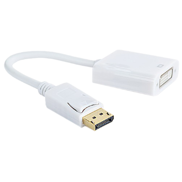 Кабель видео Gembird DisplayPort + DVI 0.1 м/ Белый photo 1 Кабель видео Gembird DisplayPort + DVI 0.1 м/ Белый photo 1