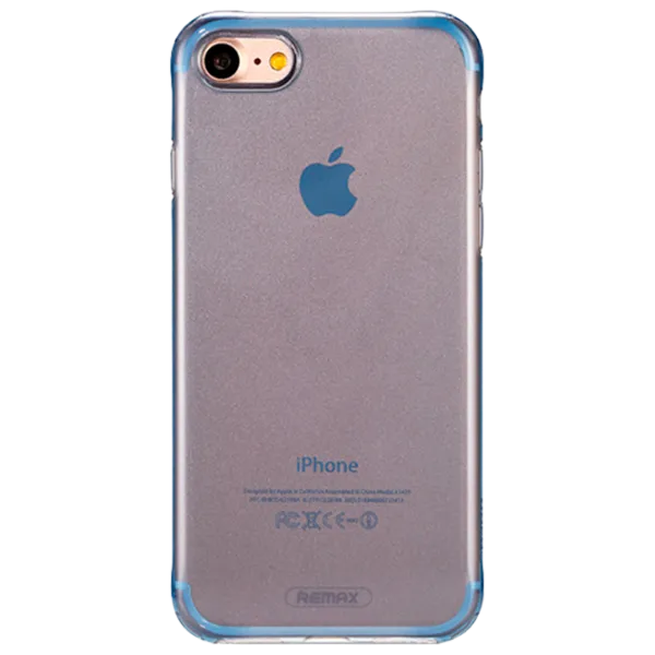 Чехол для смартфона Apple iPhone 7/ 8/ SE2 Remax/ Back/ TPU/ Прозрачный Синий photo 1