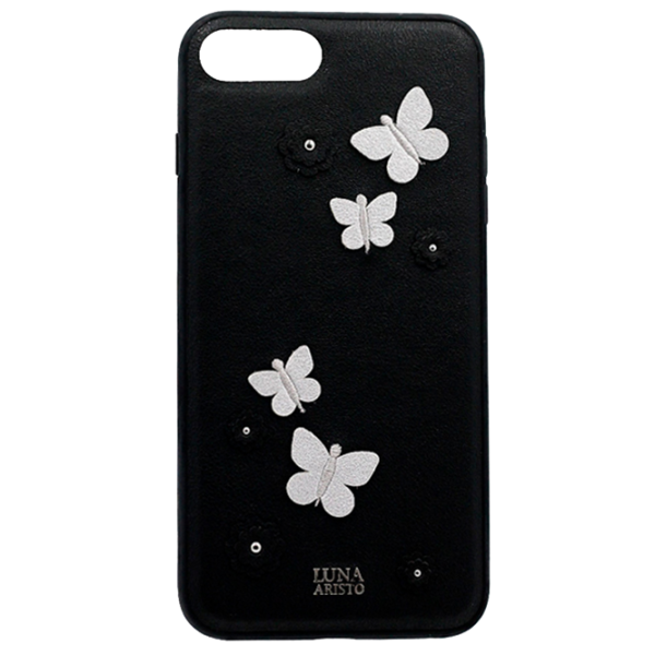 Чехол для смартфона Apple iPhone 8 Plus/ 7 Plus Luna Aristo/ Back/ Кожа/ Белый Черный photo 1 Чехол для смартфона Apple iPhone 8 Plus/ 7 Plus Luna Aristo/ Back/ Кожа/ Белый Черный photo 1