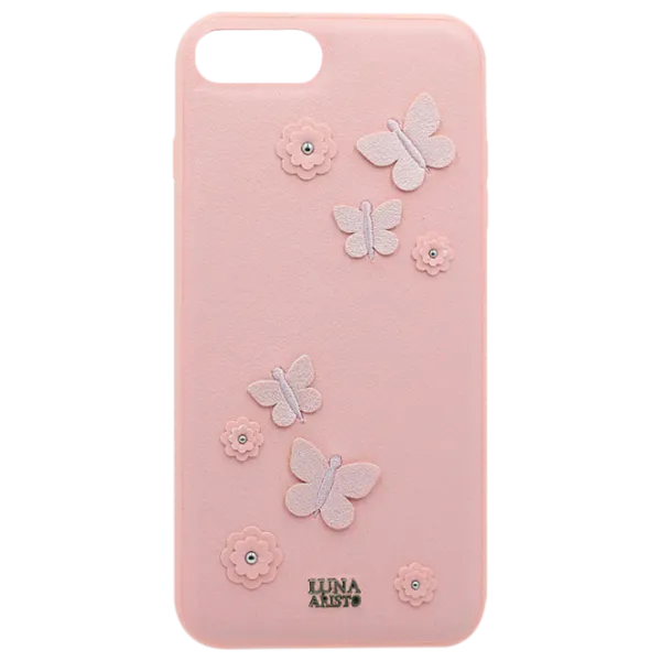 Husă pentru smartphone Apple iPhone 8 Plus/ 7 Plus Luna Aristo/ Back/ Piele/ White Pink photo 1 Husă pentru smartphone Apple iPhone 8 Plus/ 7 Plus Luna Aristo/ Back/ Piele/ White Pink photo 1