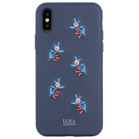 Husă pentru smartphone Apple iPhone X/ XS Luna Aristo/ Back/ Piele/ Blue Blue