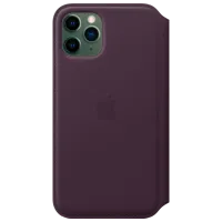 Чехол для смартфона Apple iPhone 11 Pro Apple/ Flip Cover/ Leather/ TPU/ Aubergin Пурпурный