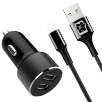 Автомобильное зарядное устройство Screen Geeks AL10 2.4 А/ Черный