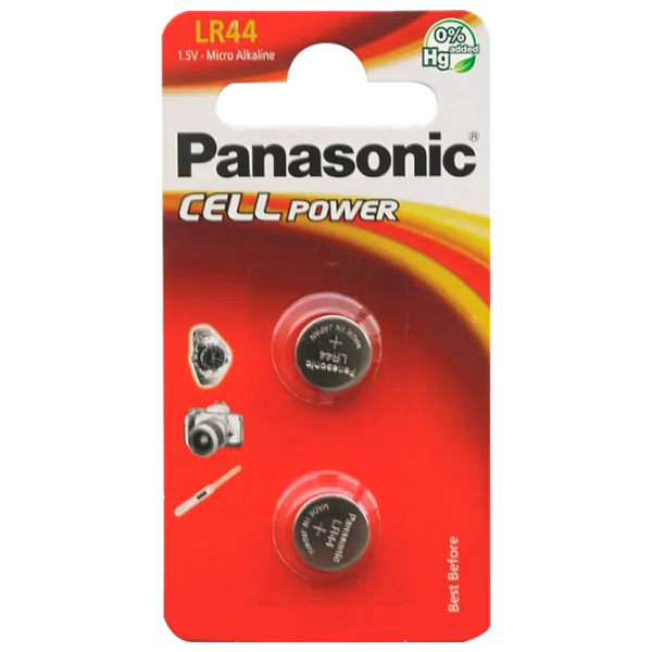 Батарейка Panasonic Lithium LR44 1.5 В/ 2 шт. photo 1