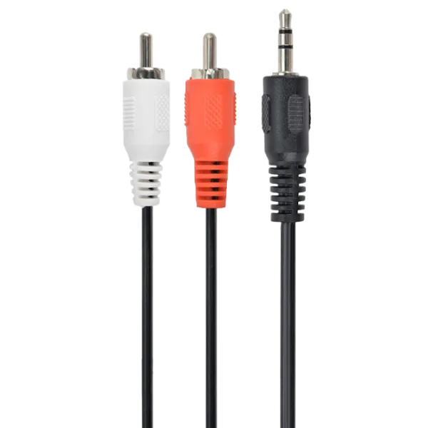 Аудио кабель Gembird 3.5 mm + 2 RCA 5 м/ Черный photo 1