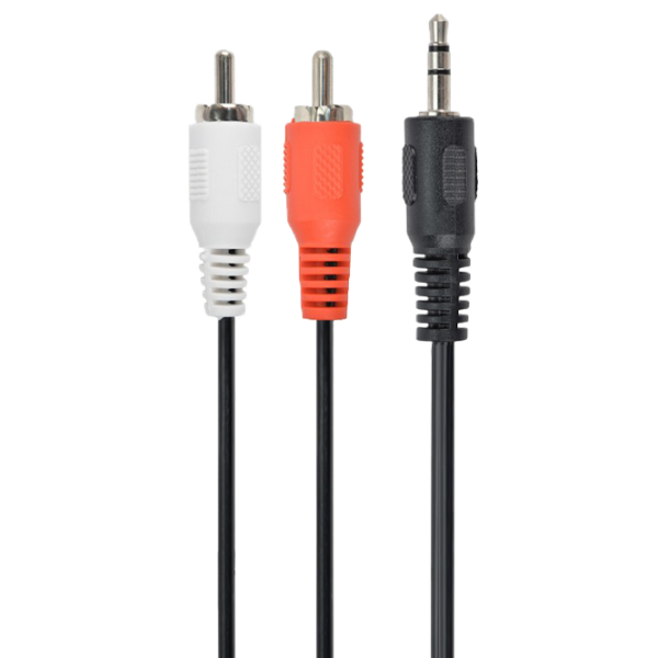 Аудио кабель Gembird 3.5 mm + 2 RCA 5 м/ Черный photo 1