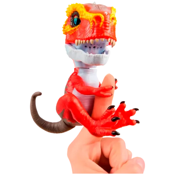 Jucărie interactivă WowWee Fingerlings Dinosaurs T-Rex 5+/ Red photo 1