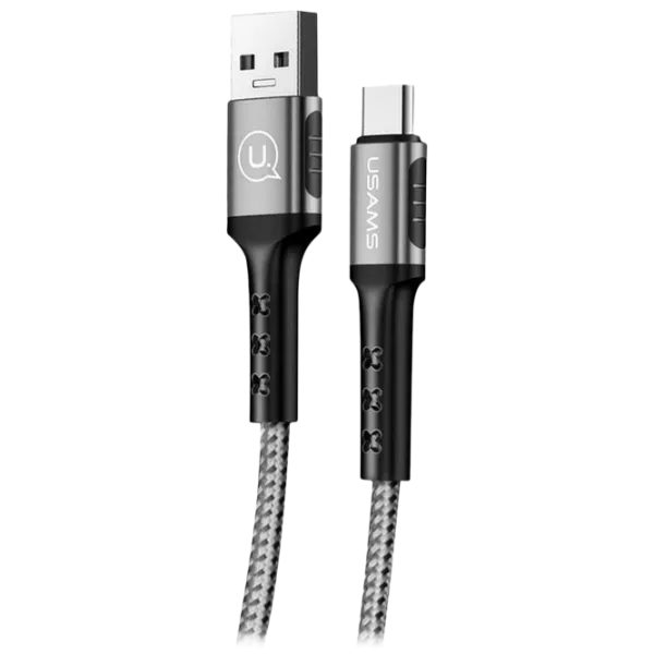 Кабель для телефона SJ-289 Usams USB Type-A + USB Type-C 1.2 м/ Черный photo 1