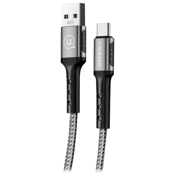 Кабель для телефона SJ-289 Usams USB Type-A + USB Type-C 1.2 м/ Черный photo 1