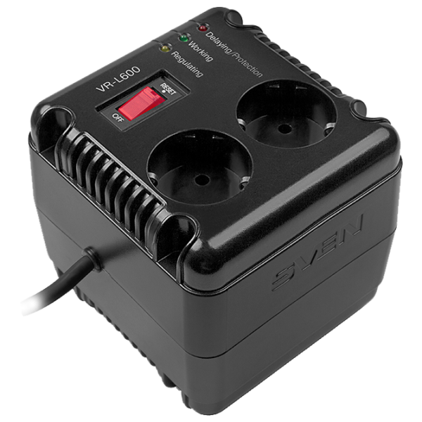 Стабилизатор напряжения Sven VR-L 600 Черный photo 1